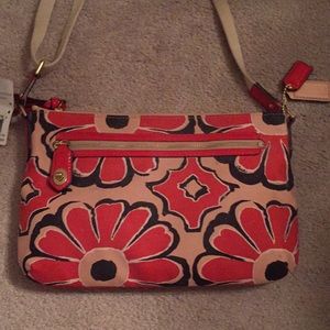 NWT coach poppy bag floral scarf print swingpack